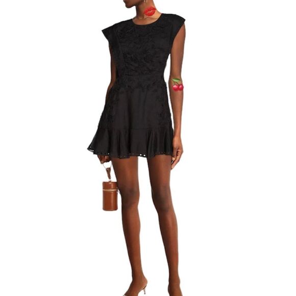 Veronica Beard Black Kerison Mini Dress
New With Tag 
Size 10 - Picture 1 of 15